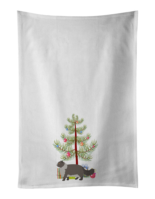Persian Modern Cat Christmas Kitchen Towel Set of 2