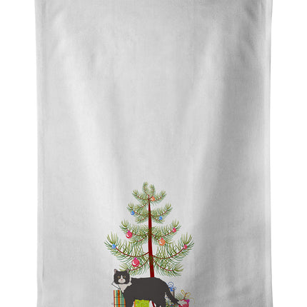 Poodle Cat Cat Christmas Kitchen Towel Set of 2