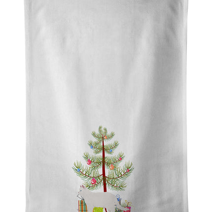 Poodle Cat Cat Christmas Kitchen Towel Set of 2