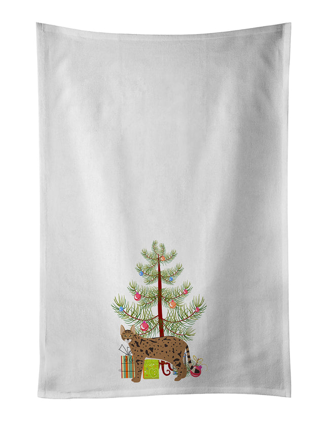 Savannah Cat Christmas Kitchen Towel Set of 2