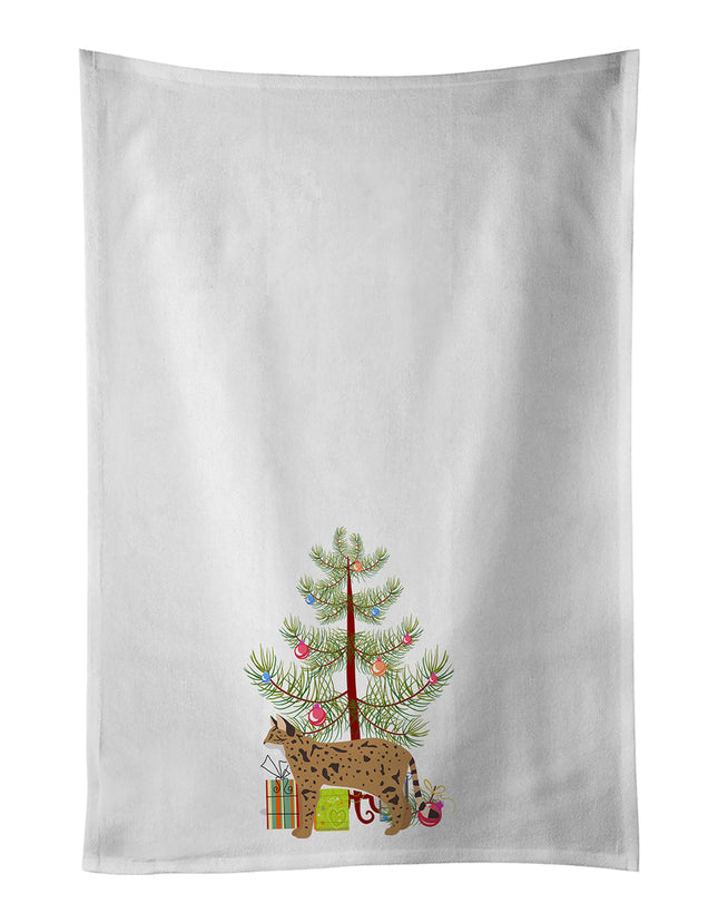 Savannah Cat Christmas Kitchen Towel Set of 2