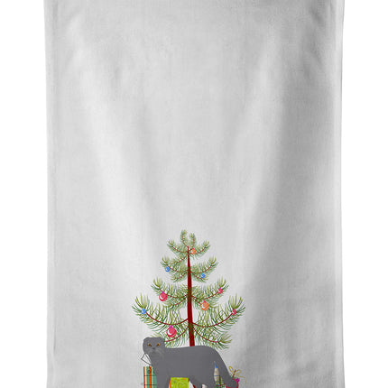 Scottish Fold Cat Christmas Kitchen Towel Set of 2