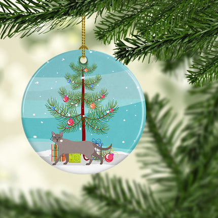 Siamese Traditional Cat Christmas Ceramic Ornament