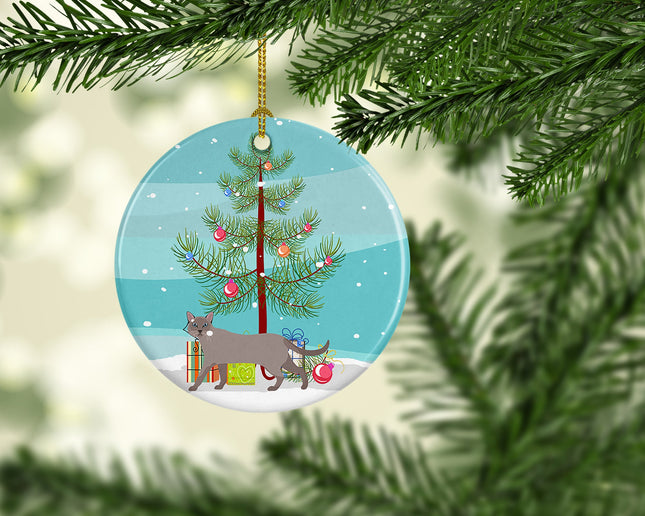 Siamese Traditional Cat Christmas Ceramic Ornament