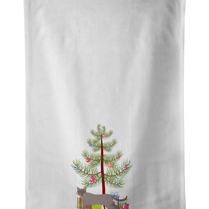 Siamese Traditional Cat Christmas Kitchen Towel Set of 2