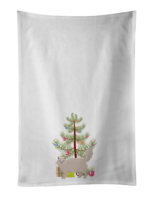 Siberian Forest Cat Christmas Kitchen Towel Set of 2