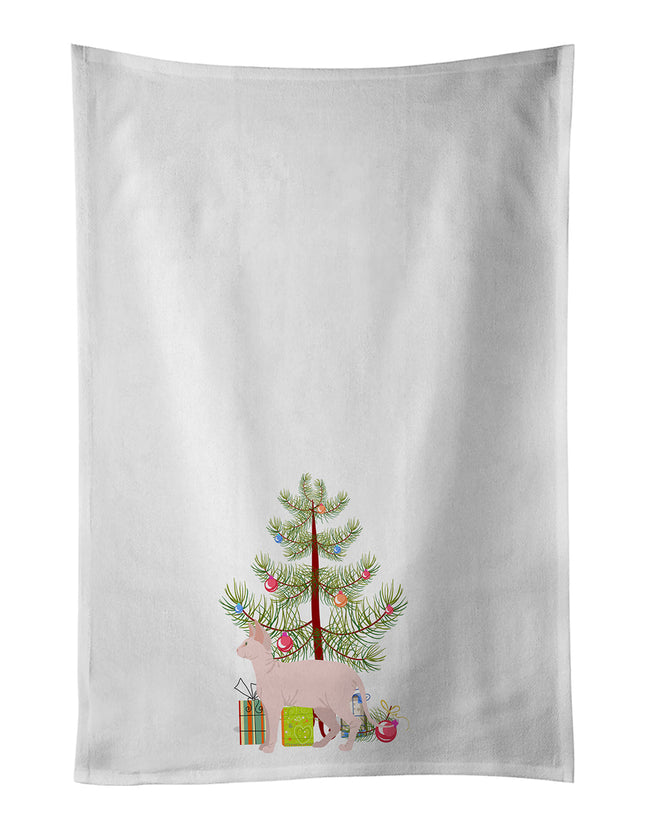 Sphynx Cat Christmas Kitchen Towel Set of 2