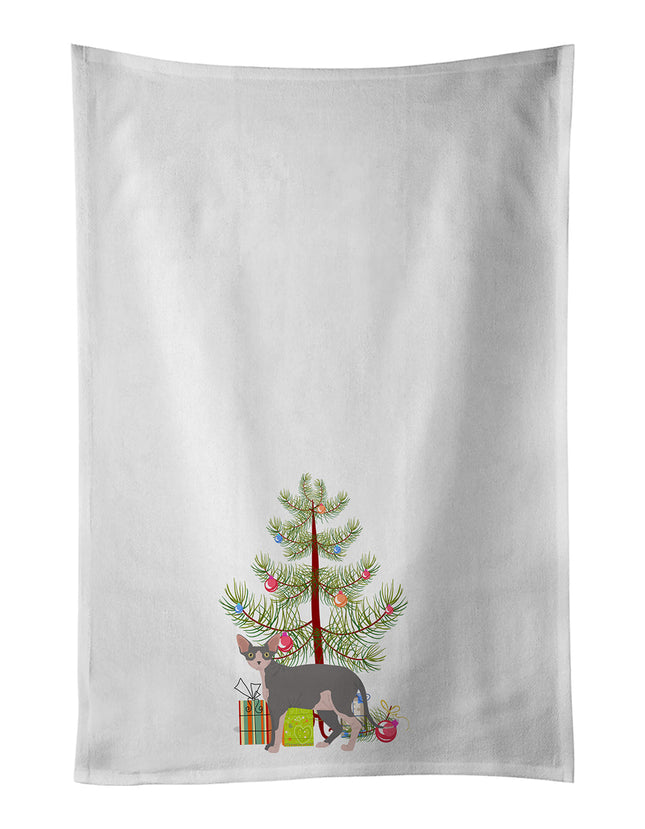 Sphynx Cat Christmas Kitchen Towel Set of 2