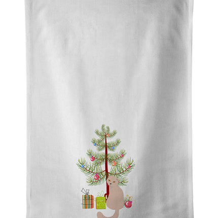 Scottish Fold Cat Christmas Kitchen Towel Set of 2