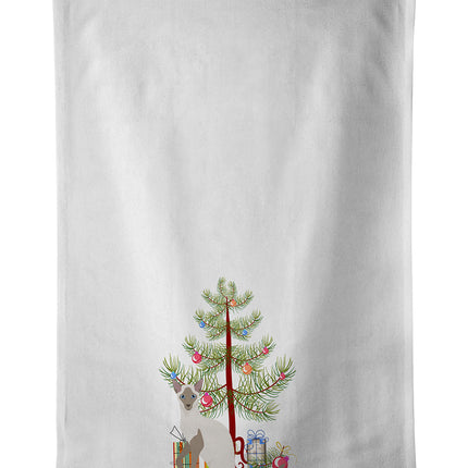 Siamese Modern Cat Christmas Kitchen Towel Set of 2