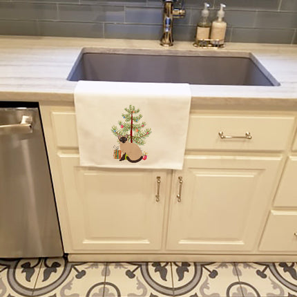 Siamese Traditional Cat Christmas Kitchen Towel Set of 2