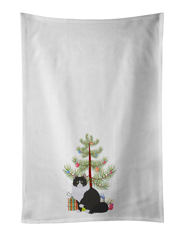 Siberian Forest Cat Christmas Kitchen Towel Set of 2