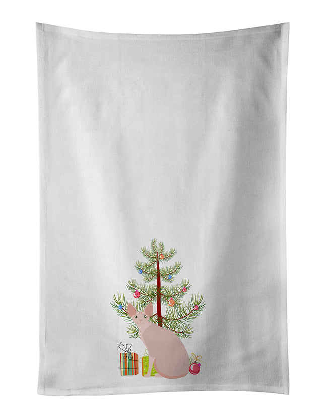 Sphynx Cat Christmas Kitchen Towel Set of 2