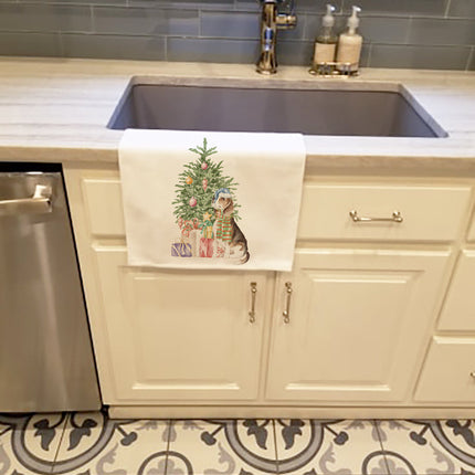 Beagle Christmas Presents and Tree Kitchen Towel Set of 2