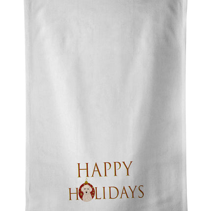 Doodle Cream #2 Happy Holidays Kitchen Towel Set of 2