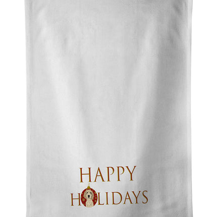Doodle Cream #7 Happy Holidays Kitchen Towel Set of 2