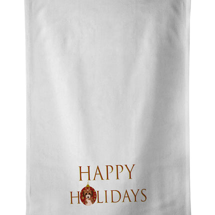 Doodle Tricolor #2 Happy Holidays Kitchen Towel Set of 2