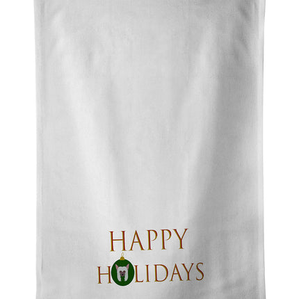 Chinese Crested - Dog Face Happy Holidays Christmas Kitchen Towel Set of 2