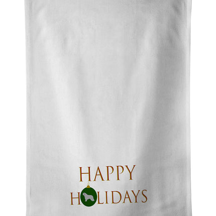 Spanish Water Dog Happy Holidays Kitchen Towel Set of 2