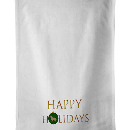 Pyrenean Shepherd Dog Happy Holidays Kitchen Towel Set of 2