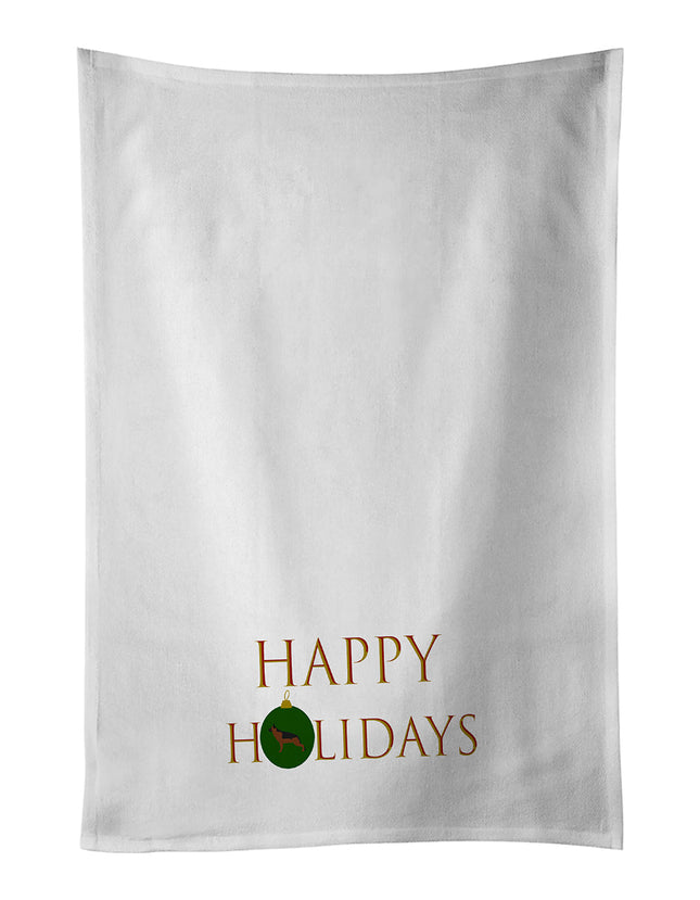 German Shepherd Happy Holidays Kitchen Towel Set of 2