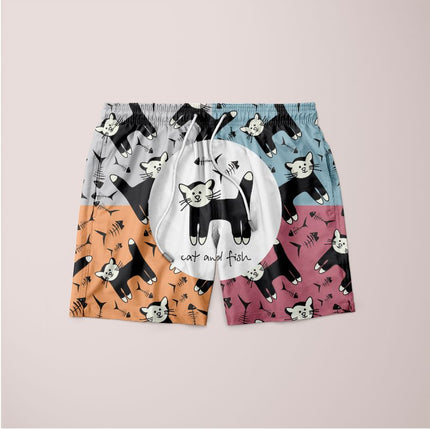 Cat Pattern Shorts