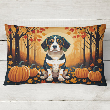 Beagle Fall Throw Pillow