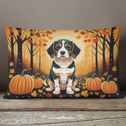 Beagle Fall Throw Pillow