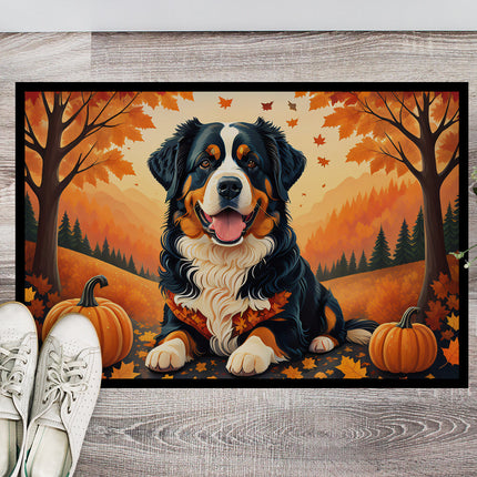 Bernese Mountain Dog Fall Doormat