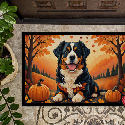 Bernese Mountain Dog Fall Doormat
