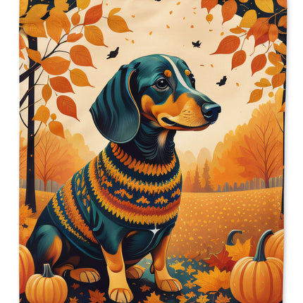 Dachshund Fall Garden Flag