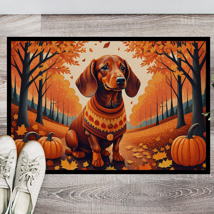 Dachshund Fall Doormat