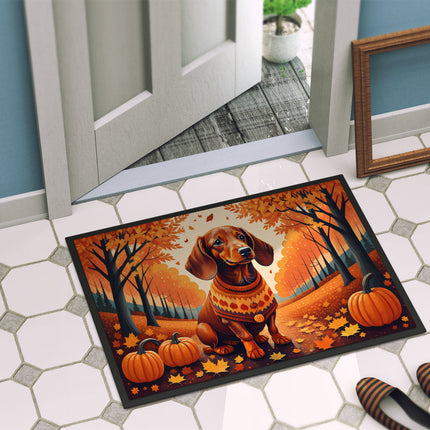 Dachshund Fall Doormat