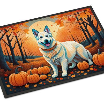 White German Shepherd Fall Doormat