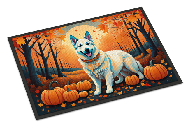 White German Shepherd Fall Doormat