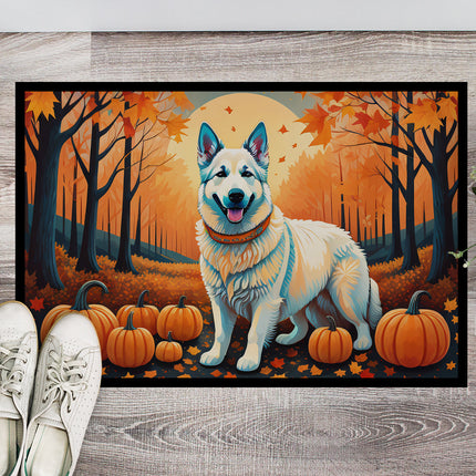 White German Shepherd Fall Doormat