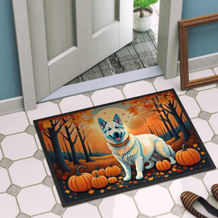 White German Shepherd Fall Doormat