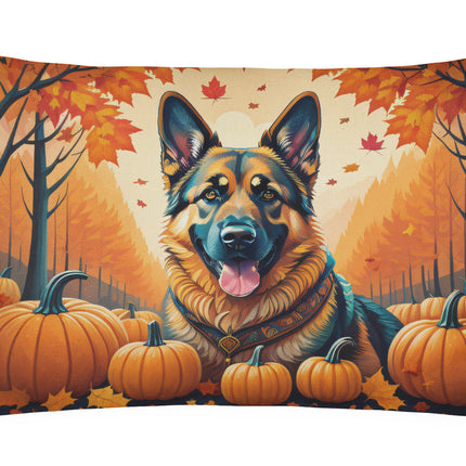 German Shepherd Fall Throw Pillow