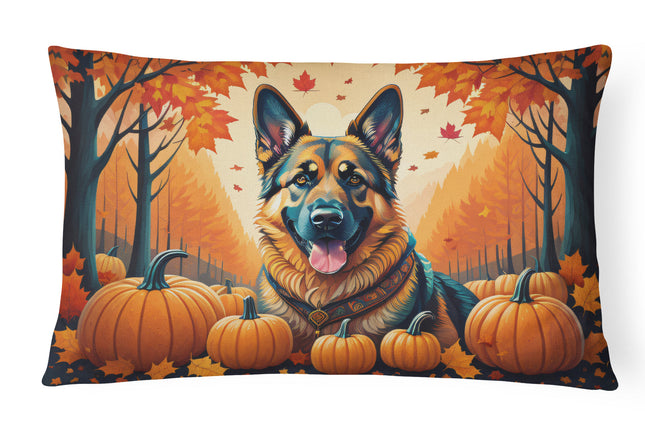 German Shepherd Fall Throw Pillow