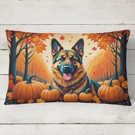 German Shepherd Fall Throw Pillow