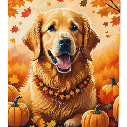 Golden Retriever Fall Garden Flag