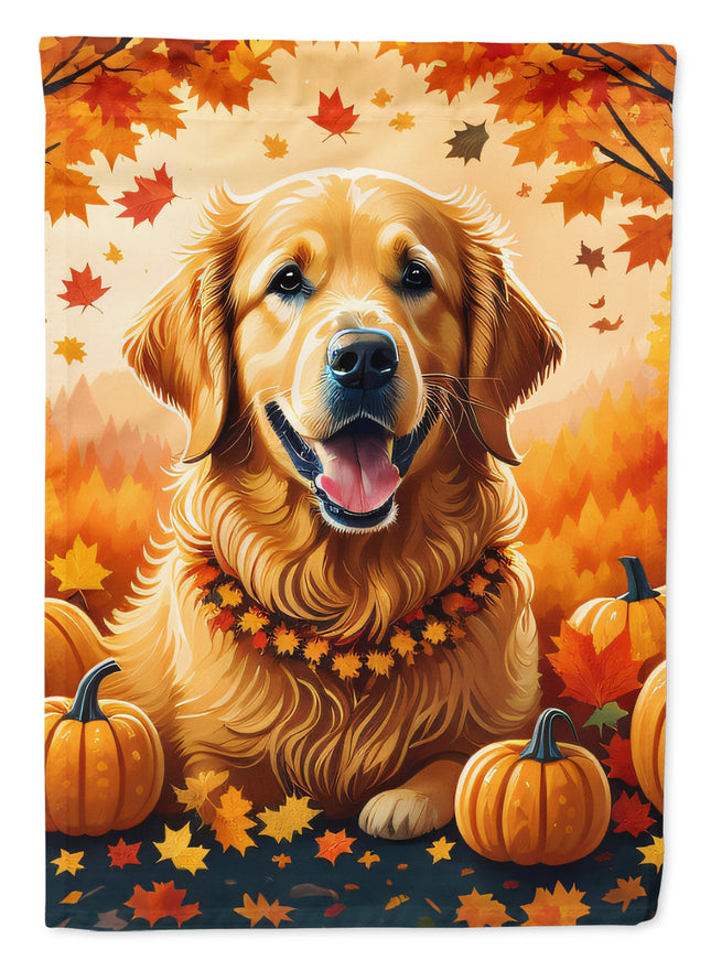 Golden Retriever Fall Garden Flag