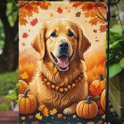 Golden Retriever Fall Garden Flag