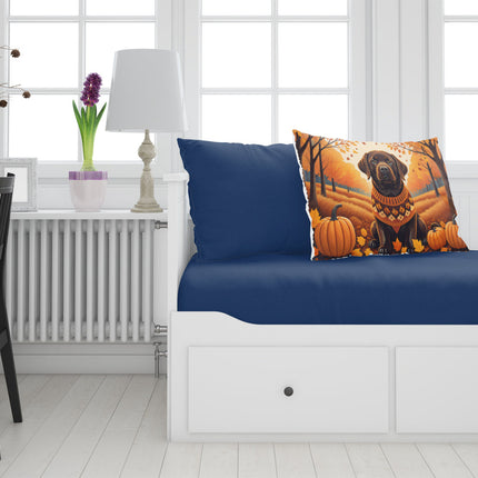 Chocolate Labrador Retriever Fall Standard Pillowcase