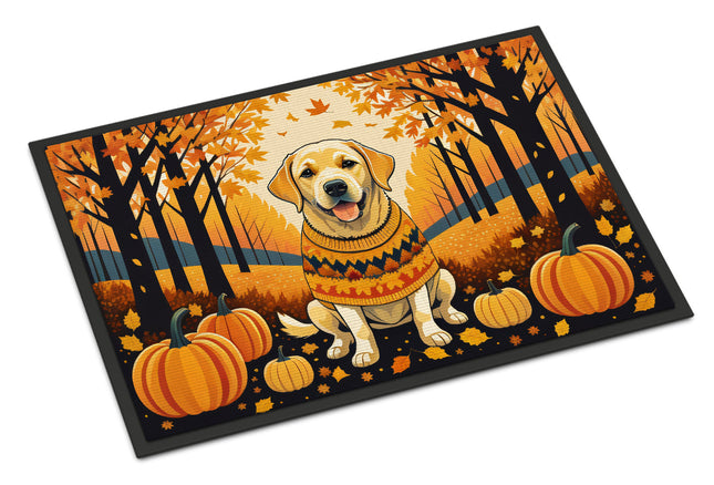 Yellow Labrador Retriever Fall Doormat