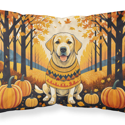 Yellow Labrador Retriever Fall Standard Pillowcase