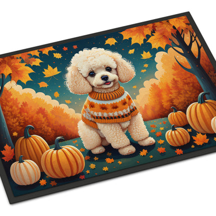 Poodle Fall Doormat