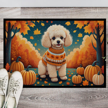Poodle Fall Doormat