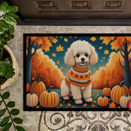 Poodle Fall Doormat