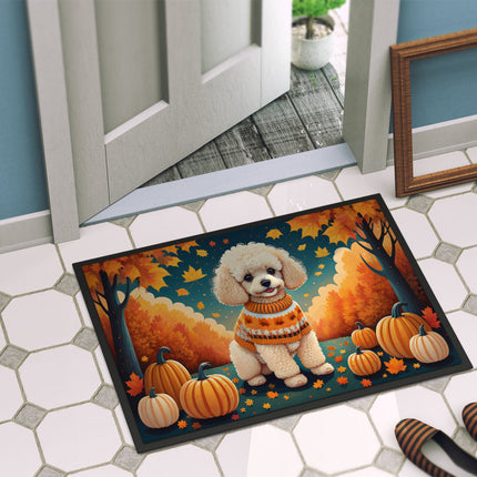Poodle Fall Doormat